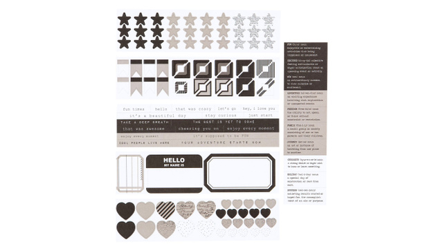 Color Collective Mini Sticker Booklet - Black, 1 of 2