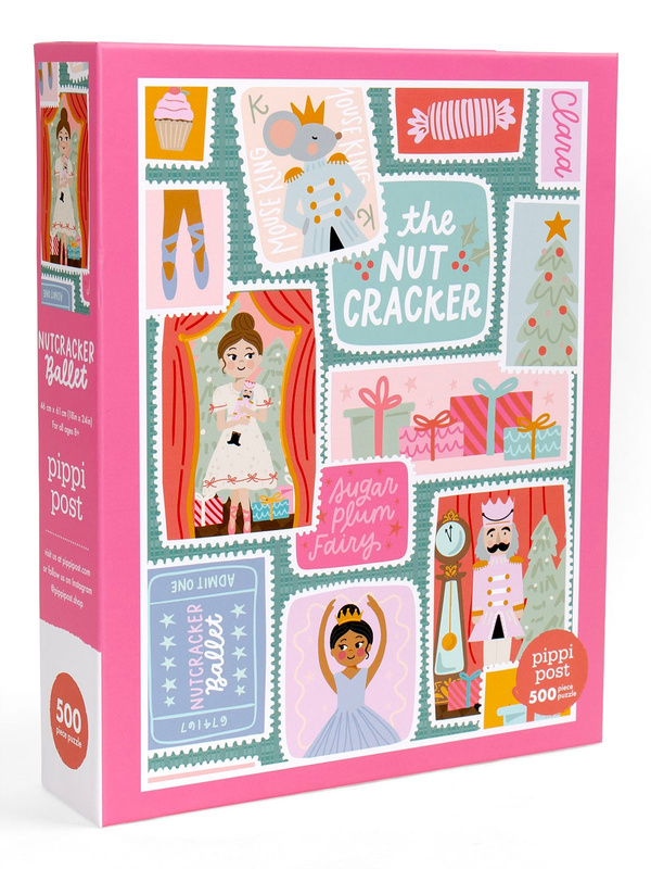 Nutcracker Ballet Stamps - 500 Piece Christmas Jigsaw Puzzle, 1 of 5
