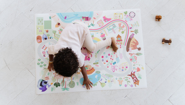 Table Top Rainbow Land Play Mat, 1 of 8