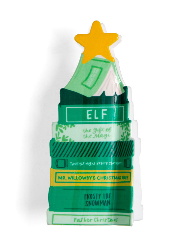 Classic Christmas Book Stack Claw Hair Clip, 2 of 3
