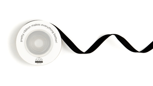Color Collective 1/4" Ribbon - Black, 1 of 1