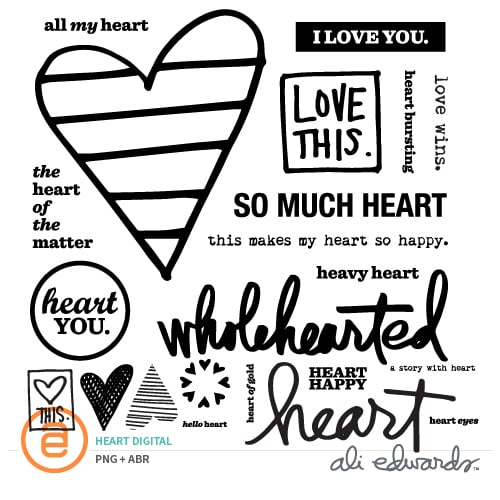 Heart Digital Story Stamp™ , 1 of 1