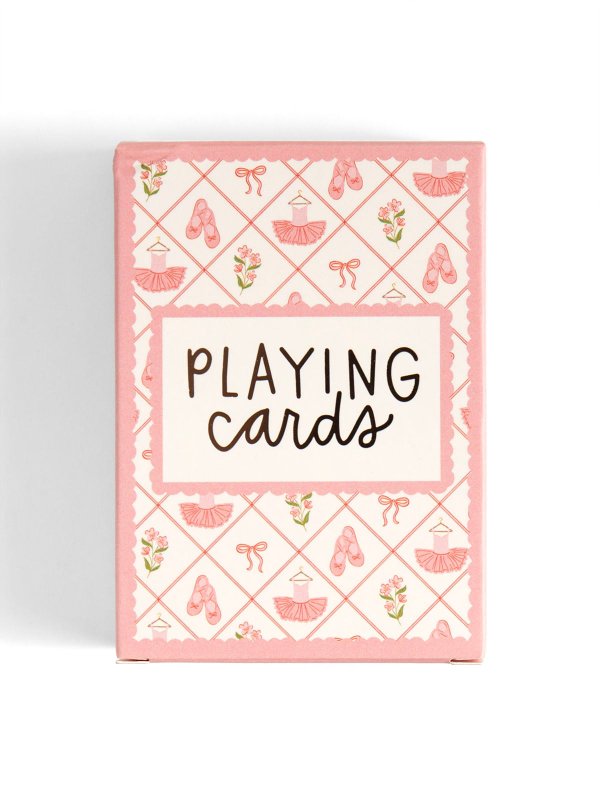 Ballet Florals & Bows - Deck of Playing Cards, 4 of 6