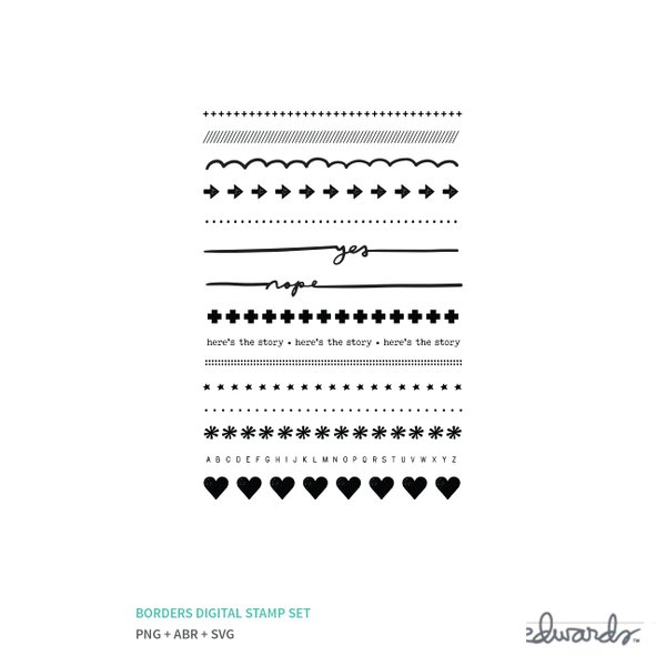 Borders Digital Stamp Set, 1 of 1