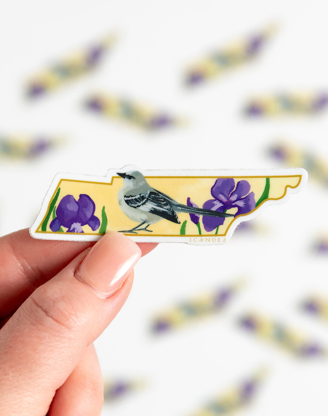 Birds & Blooms Tennessee Decal Sticker, 2 of 5