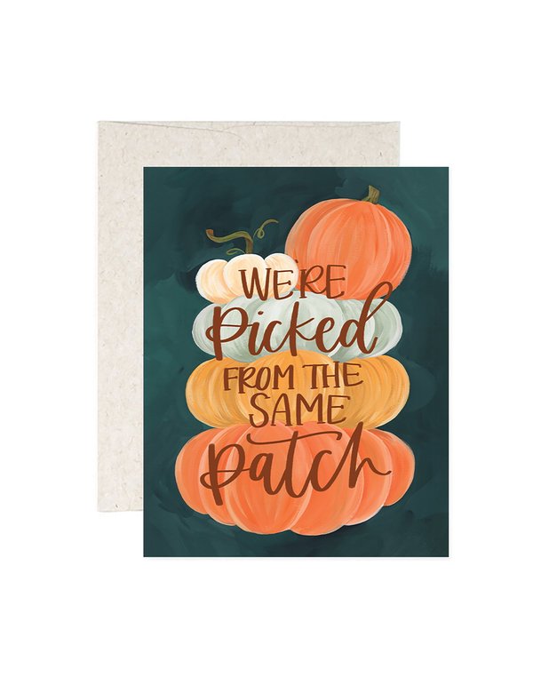 Pumpkin Patch Greeting Card, 1 of 1