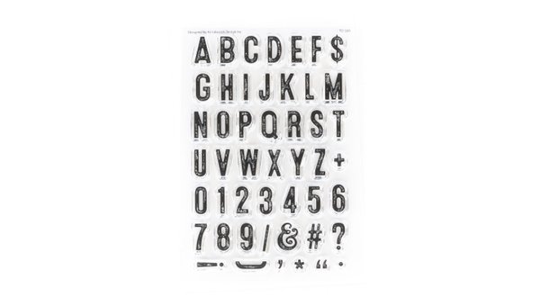 Stamp Set : 4×6 Travel Alphabet, 1 of 2