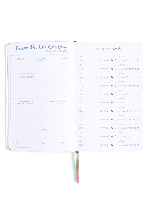 Book Lover Floral Petite Planner : 2027 Calendar Year, 12 of 14