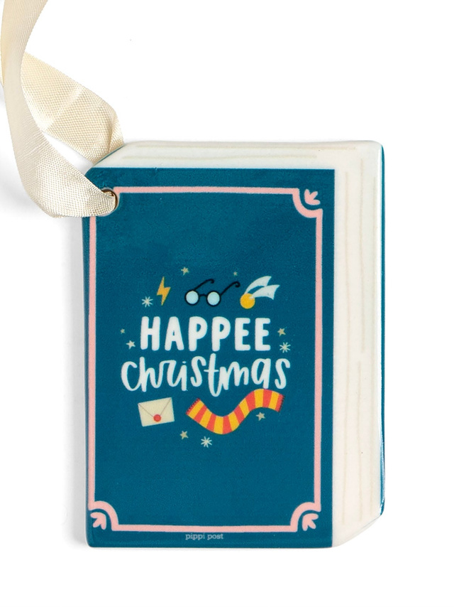 Happee Christmas Wizard Christmas Book Ornament, 3 of 4