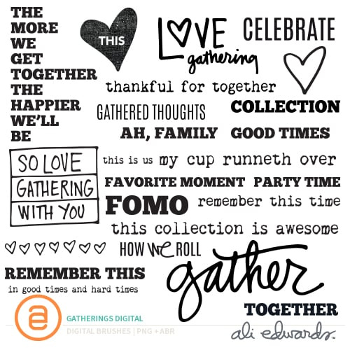 Gatherings Digital Story Stamp™, 1 of 5