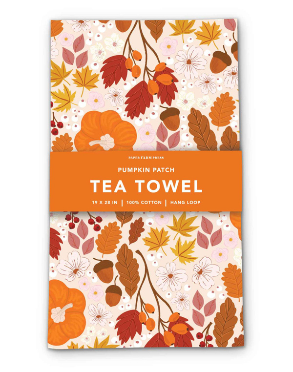 Pumpkin Patch Tea Towel, 1 of 4