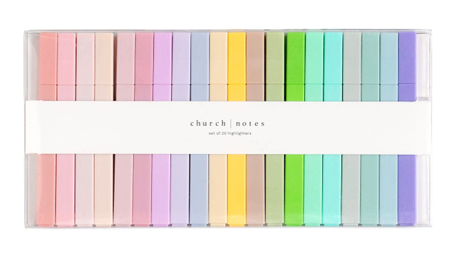 Faithful Highlights – Bible Study Highlighter Set of 20 Colors, 1 of 3