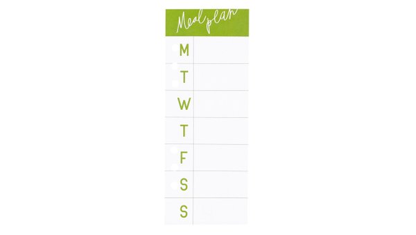 Journal Planner Menu Pad, 1 of 3
