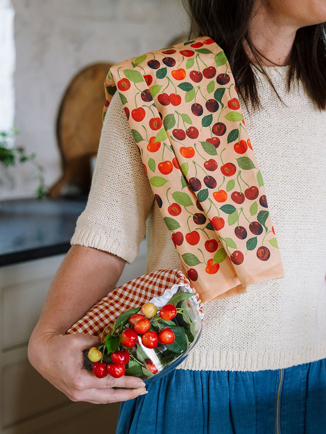 Cherry Grove Kitchen Tea Towel, 1 of 6
