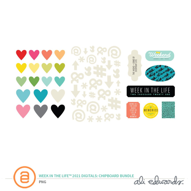 Week In The Life™ 2021 Digital Chipboard Bundle, 1 of 1