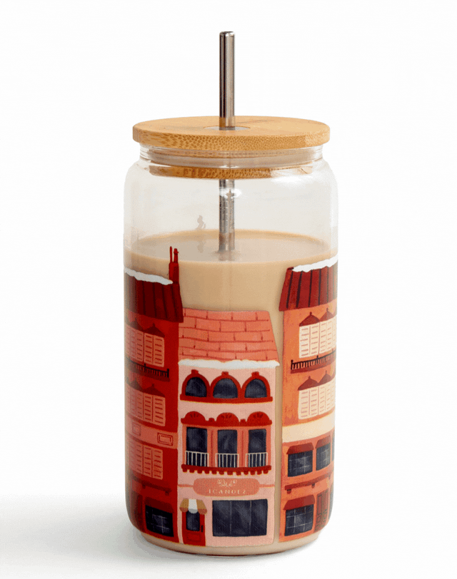 City Sidewalks 16oz Glass Can, 5 of 5