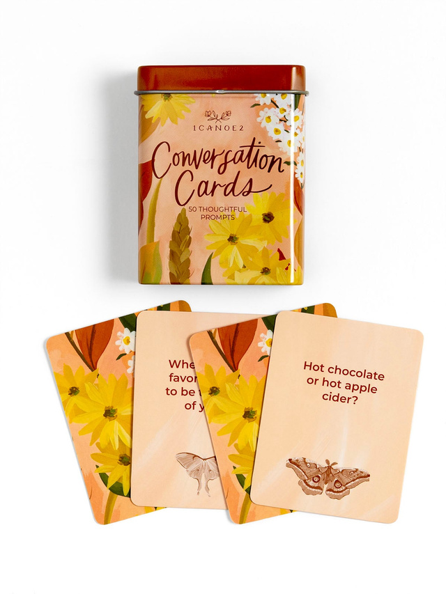 Cozy Conversation Starters - Deck of Cards + Storage Tin, 1 of 4