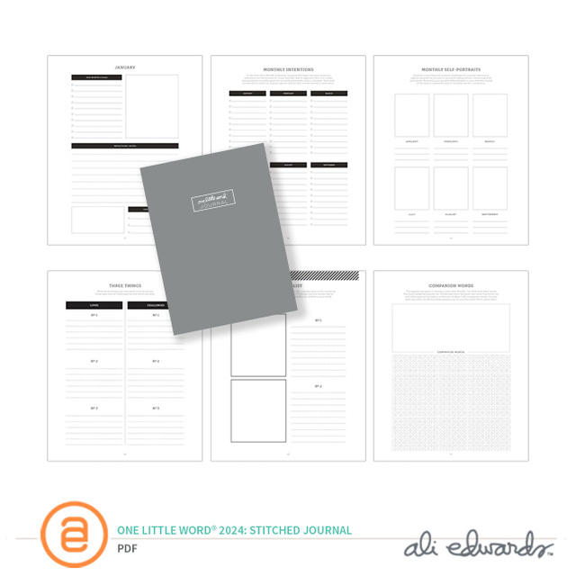 One Little Word® 2024 Digital Stitched Journal, 1 of 1