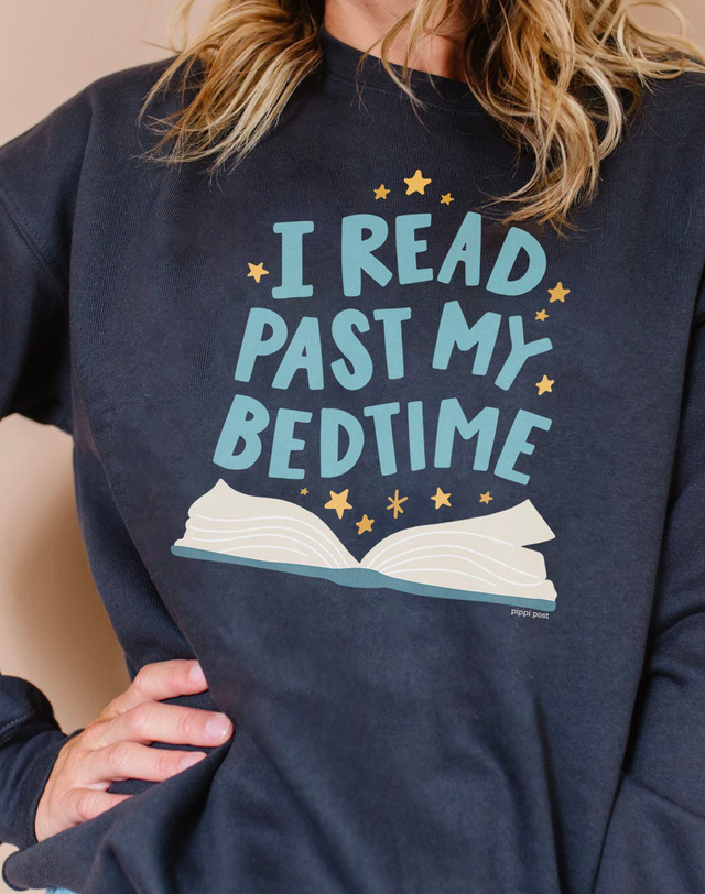 Bedtime Reader Sweatshirt - Dark Gray, 1 of 2
