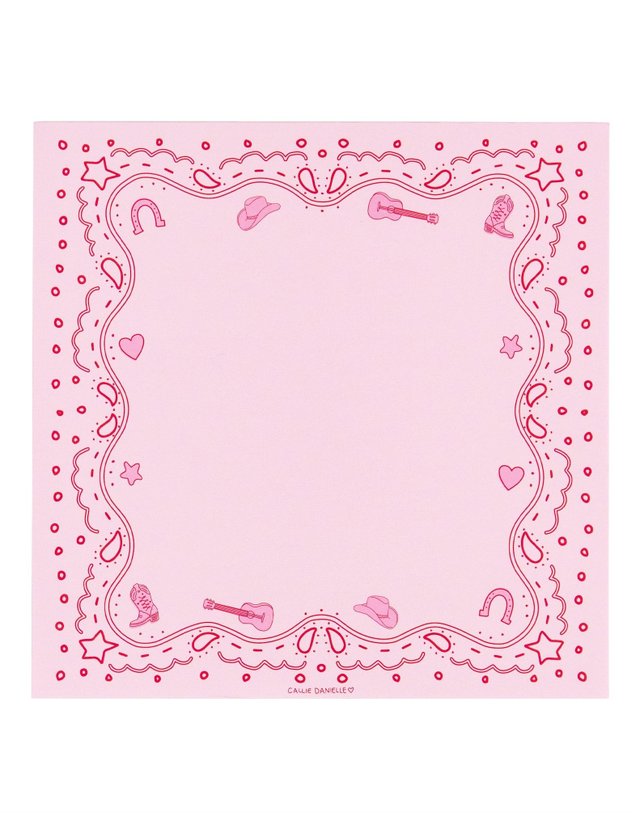 Pink Bandana Western Notepad, 1 of 3