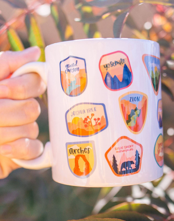 National Parks Medium Ceramic Mug, 1 of 3