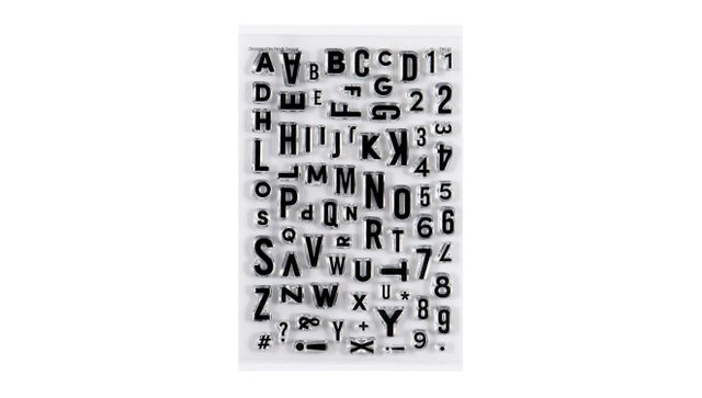 Stamp Set : 4×6 Blue Skies Alpha, 1 of 5