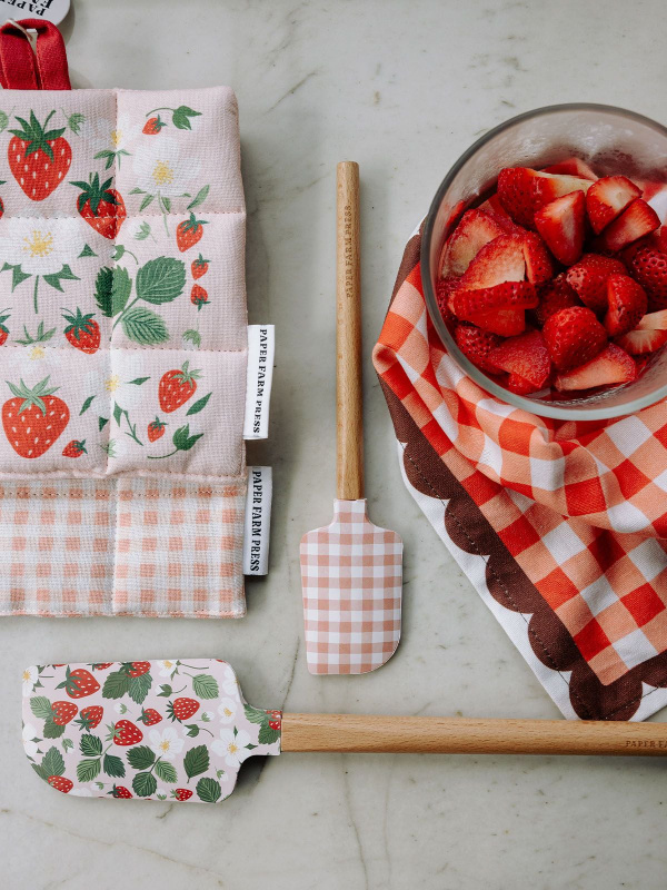 Strawberry Patch Silicone Kitchen Spatulas - Set of 2, 2 of 9
