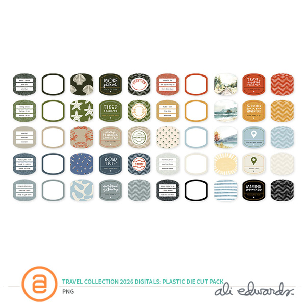 Travel Collection 2026 Digital Plastic Die Cut Pack, 1 of 1