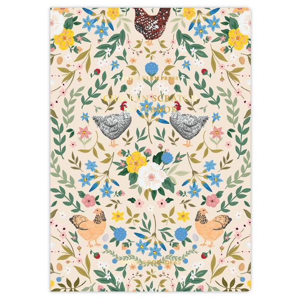 Chickens & Flowers Stitched Notebook, 1 of 5