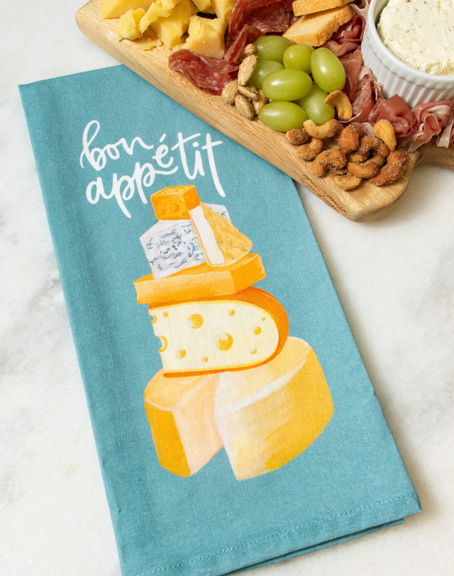Bon Appétit Cheese Kitchen Towel, 1 of 4