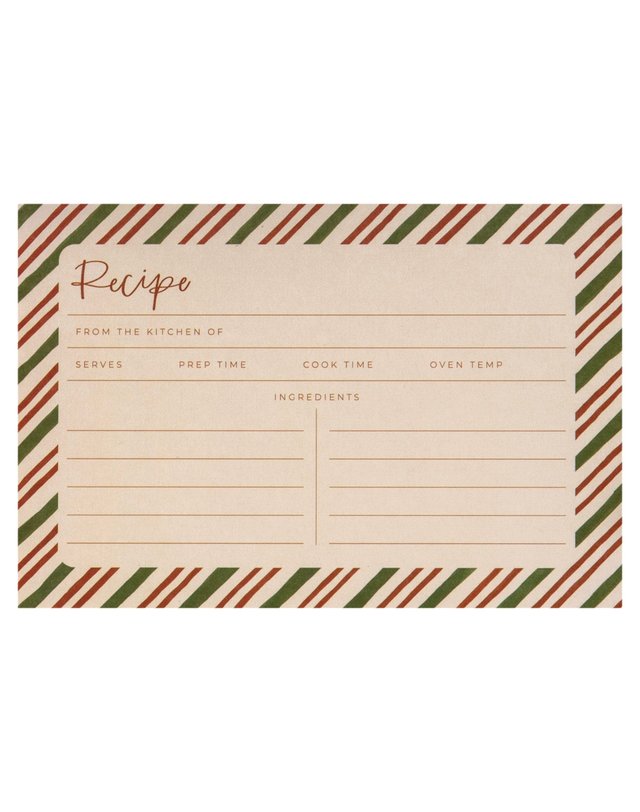 Candy Stripe Recipe Card, 2 of 2