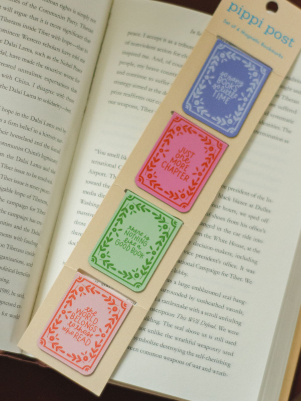 Book Lover Reading Quotes Magnetic Bookmarks Set of 4, 2 of 6