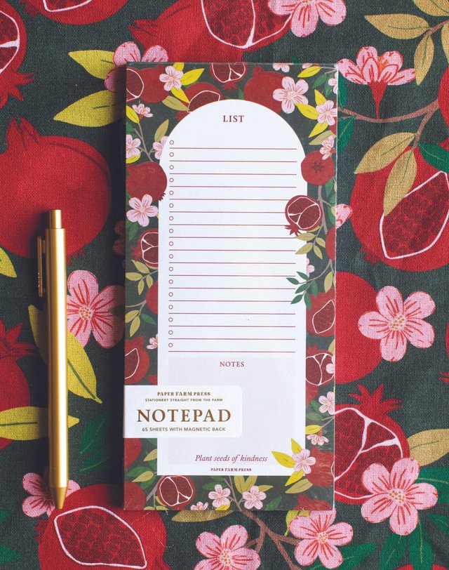 Pomegranate Notepad, 2 of 2
