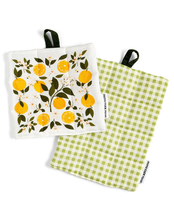 Orange Orchard Pot Holder Set, 1 of 1
