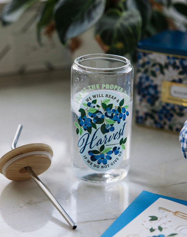 Blueberry Faith Glass Can, 2 of 6