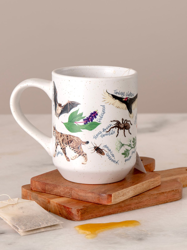 Midnight Flora & Fauna Ceramic Mug, 1 of 4