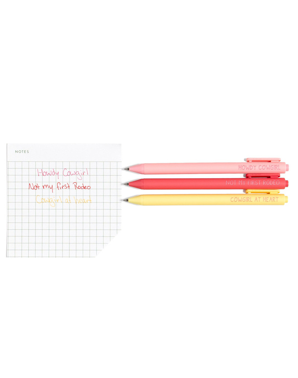 Howdy Cowgirl Pen Set, 3 of 3