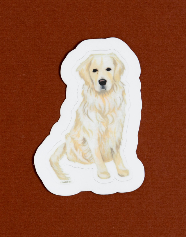 Golden Retriever Decal Sticker, 1 of 2