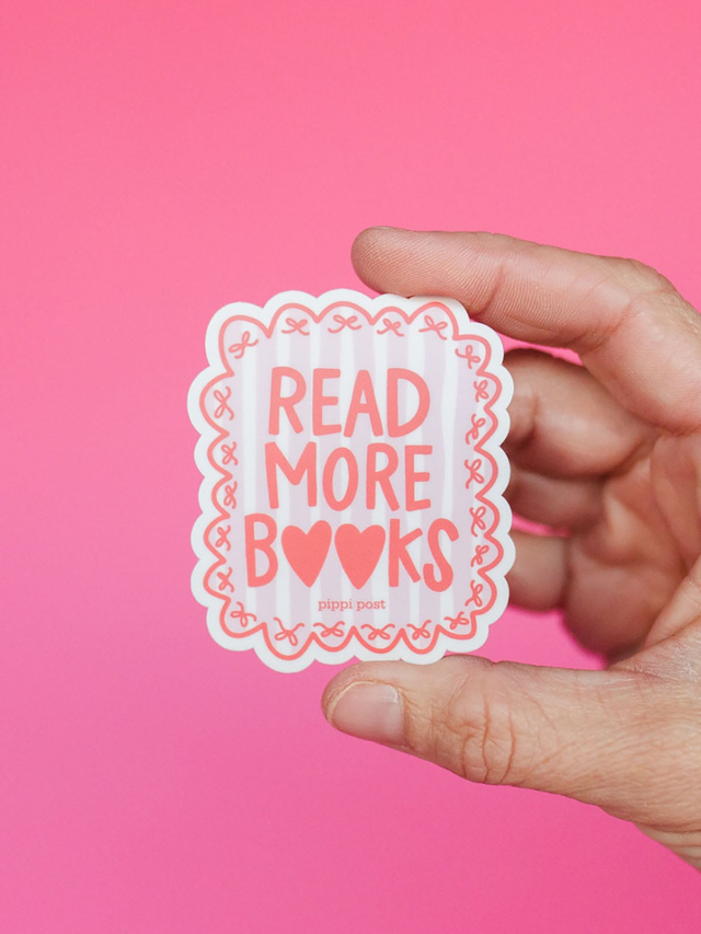 Read More Books Bows & Hearts Decal Sticker, 2 of 3