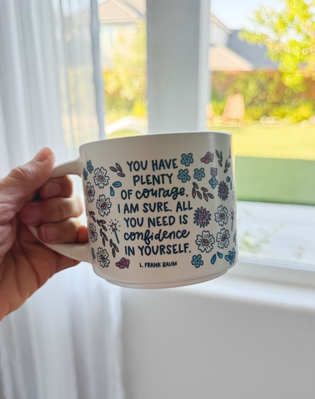 Plenty of Courage Wizard of Oz Large Ceramic Mug, 1 of 4