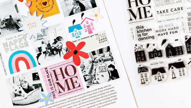 Stamp Set : 6×8 Home Is My Happy Place, 3 of 9