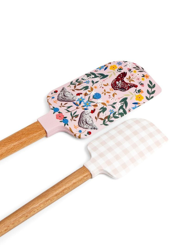 Chicken & Flowers Silicone Kitchen Spatulas - Set of 2, 4 of 7