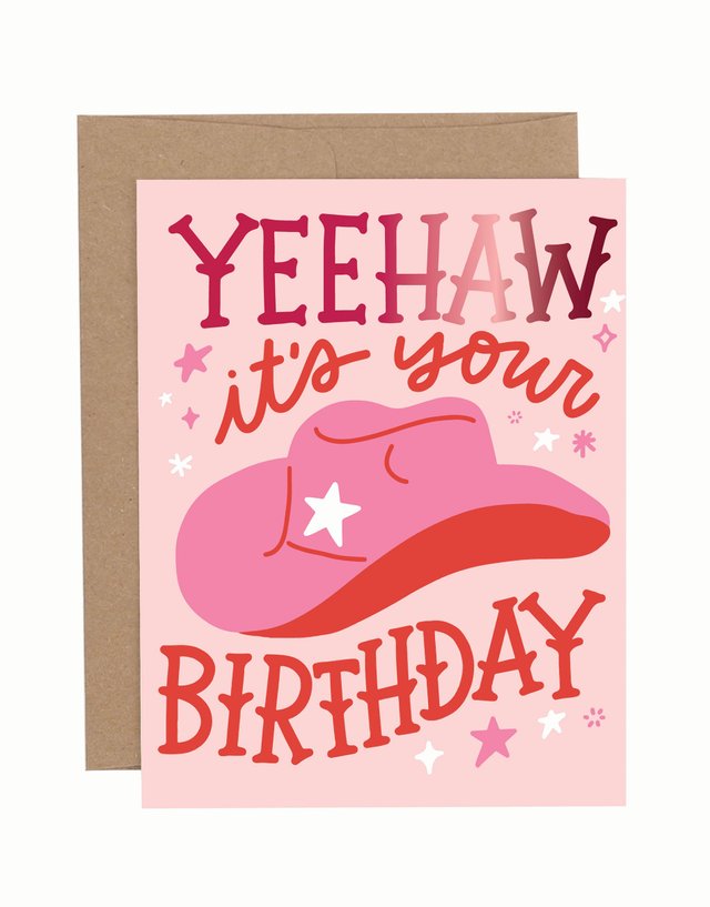 Yeehaw It's Your Birthday Greeting Card, 1 of 1