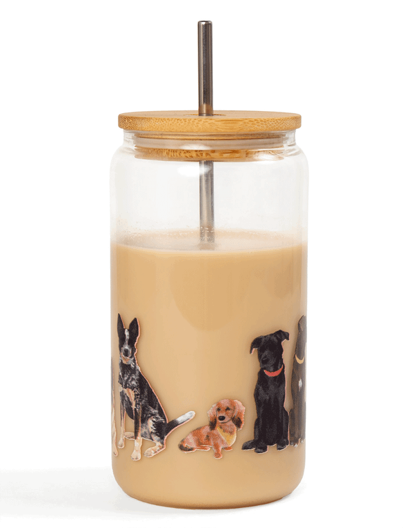 Furry Friends Dogs Glass Can, 2 of 2