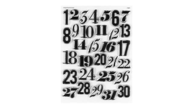 Stamp Set : 6×8 Countdown Numbers, 1 of 6