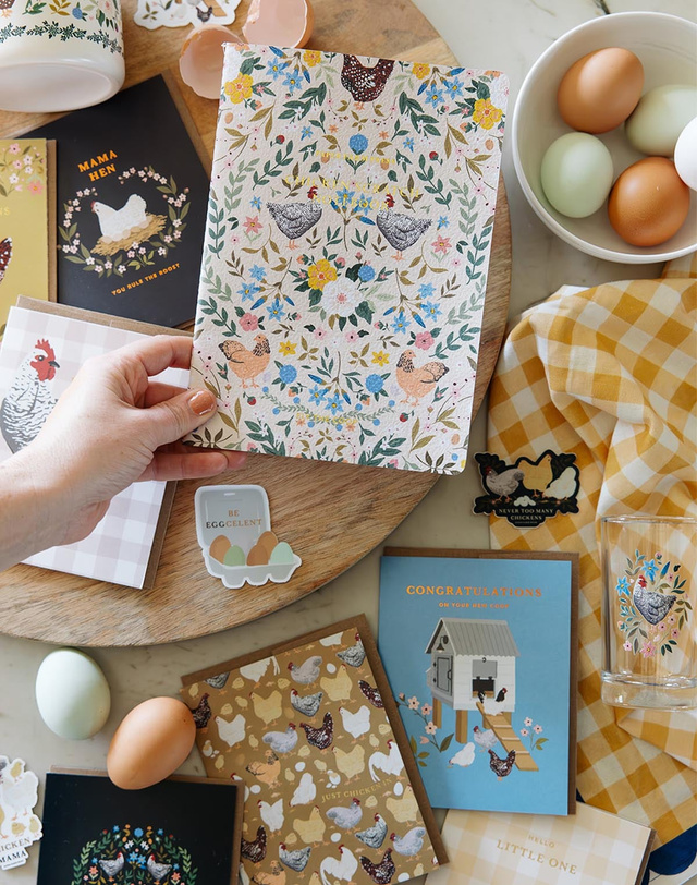Chickens & Flowers Stitched Notebook, 4 of 5