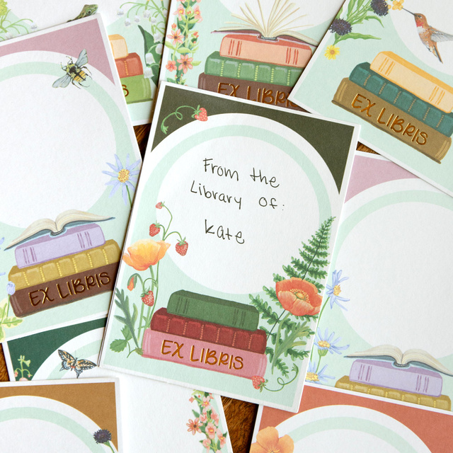 Book Plate Sticker Set, 2 of 5