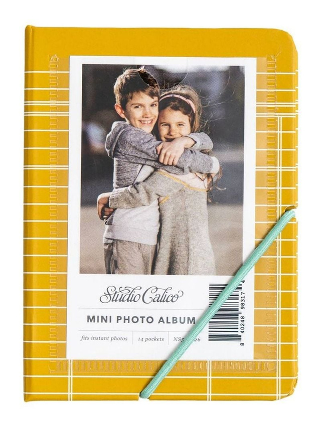 Mustard Ledger Mini Photo Album, 1 of 2