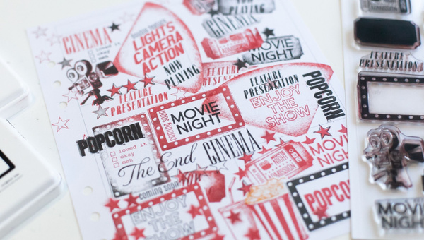 Stamp Set : 6×8 Movie Night, 3 of 4