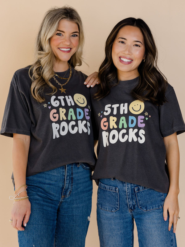 6th Grade Rocks Tee - Pepper, 3 of 4